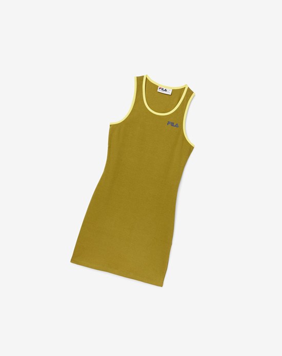 Fila Mattea Vestido Verde Oliva | 730284-UFG