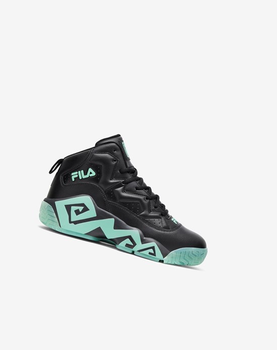 Fila Mb Gid Sneakers Negros Negros Azules | 718693-ELV