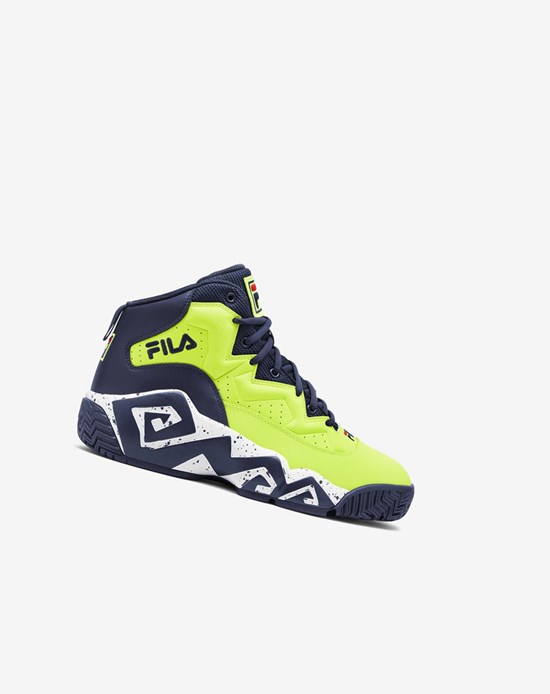 Fila Mb Sneakers Amarillos Azul Marino Blancos | 514706-VGT