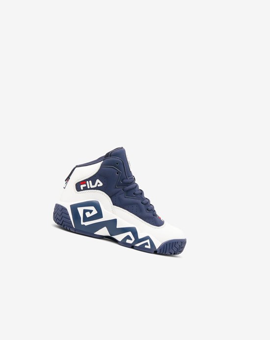 Fila Mb Tenis Shoes Blancos Azul Marino Rojos | 340682-HCG