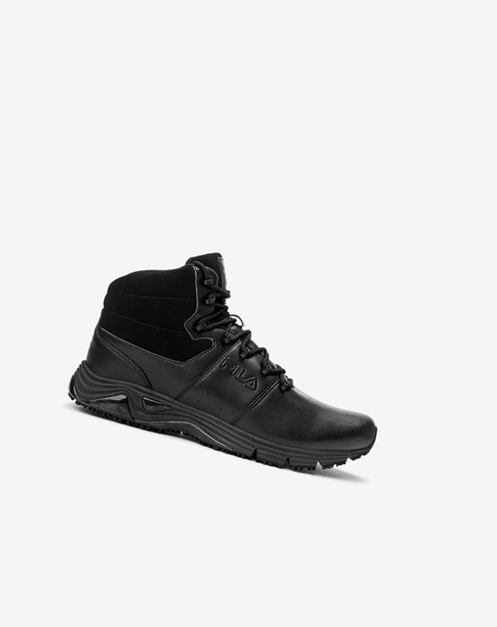Fila Memory Breach Slip Resistant Shoe Casuales Shoes Black/Black/Blk | 982467-JDP