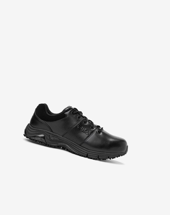 Fila Memory Breach Slip Resistant Steel Puntera Shoe Boots Black/Black/Blk | 756243-CSI