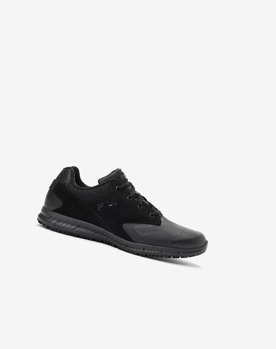 Fila Memory Layers Slip Resistant Shoe Casuales Shoes Blk/Blk/Blk | 873061-VAD