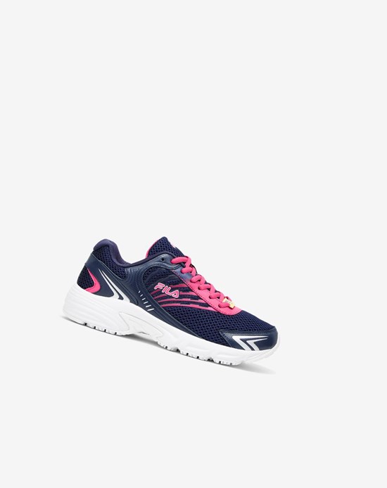 Fila Memory Starform Slip Resistant Shoe Casuales Shoes Azul Marino Rosas Plateados | 251374-ZKF