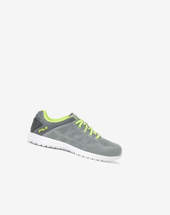 Fila Memory Techknit Slip And Agua Resistant Shoe Casuales Shoes 097 Monument / Castle Rock | 496720-PRI