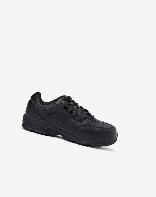 Fila Memory Workshift 2 Slip Resistant Composite Puntera Shoe Boots Blk/Blk/Blk | 746098-NFM