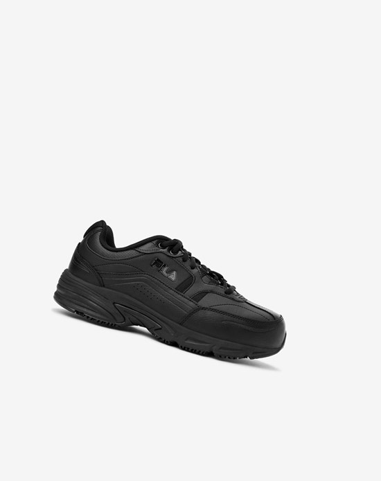 Fila Memory Workshift Slip Resistant Steel Puntera Shoe Boots Blk/Blk/Blk | 516794-ZGU