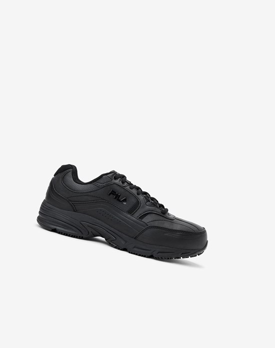 Fila Memory Workshift Slip Resistant Steel Puntera Shoe Boots Blk/Blk/Blk | 612054-CJX