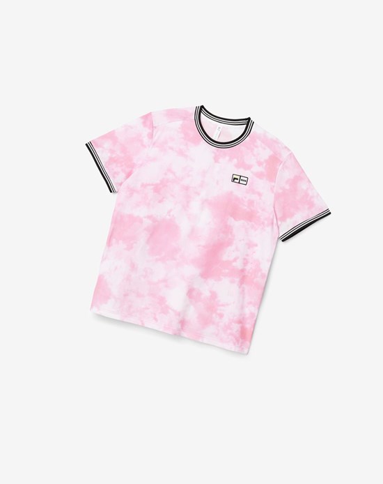 Fila Msgm X Fila Printed Performance Tee Rosas Negros | 263519-XLS