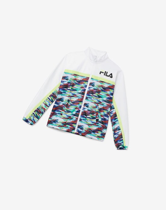 Fila Murphy Pista Jacket Blancos | 423789-VMK