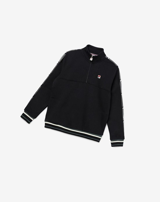 Fila Murray 1/2 Zip Negros | 846057-EVX