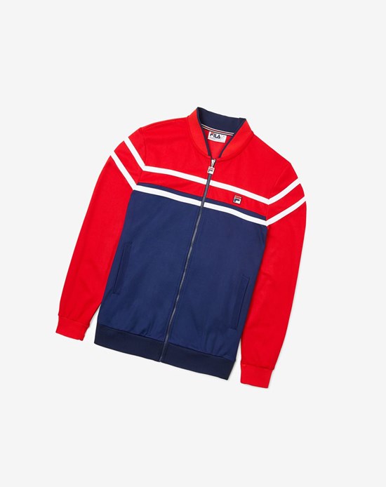 Fila Naso Jacket Azul Marino Rojos Blancos | 082564-KPG