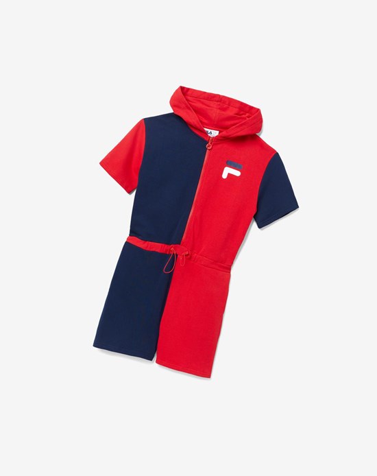 Fila Nitara Romper Rojos Blancos | 623401-OKL