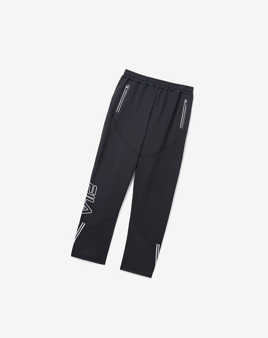 Fila Nusrat Pant Negros Negros Plateados | 217849-AJN