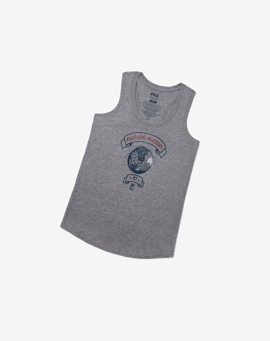 Fila Nyc Globe Tank Grises | 869043-CEI