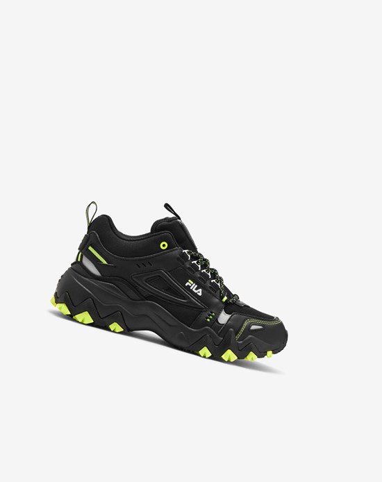 Fila Oakmont Tr Mid Sneakers Blk/Sfty/Msil | 697420-EIB