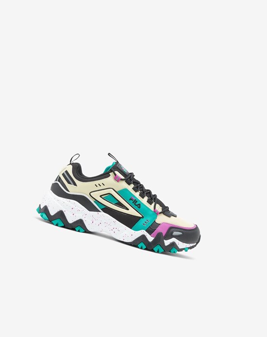 Fila Oakmont Tr Sneakers Negros Creme Verdes | 608379-CON
