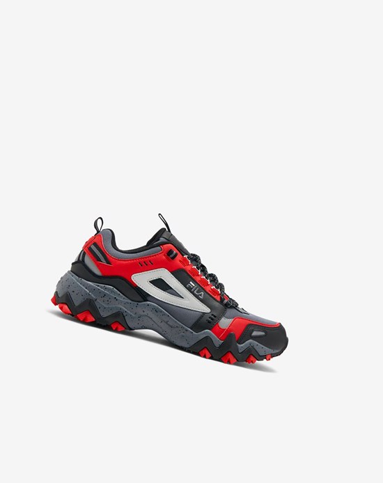 Fila Oakmont Tr Sneakers Negros Rojos | 375982-RSJ