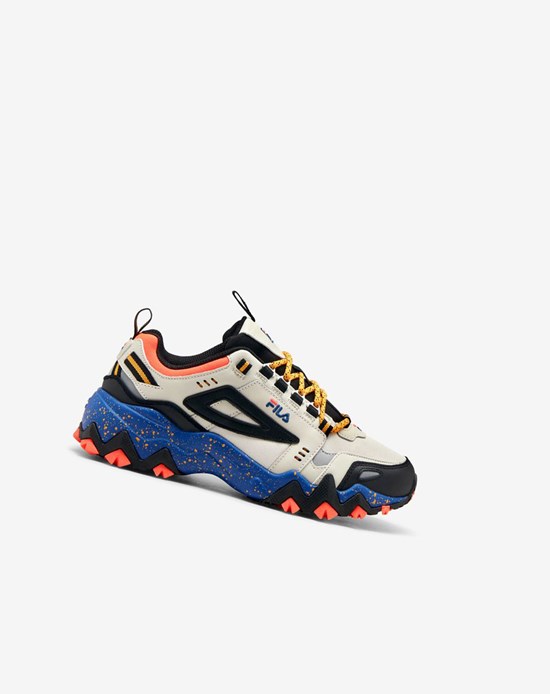 Fila Oakmont Tr Sneakers Plateados Negros Azules | 960174-SZG