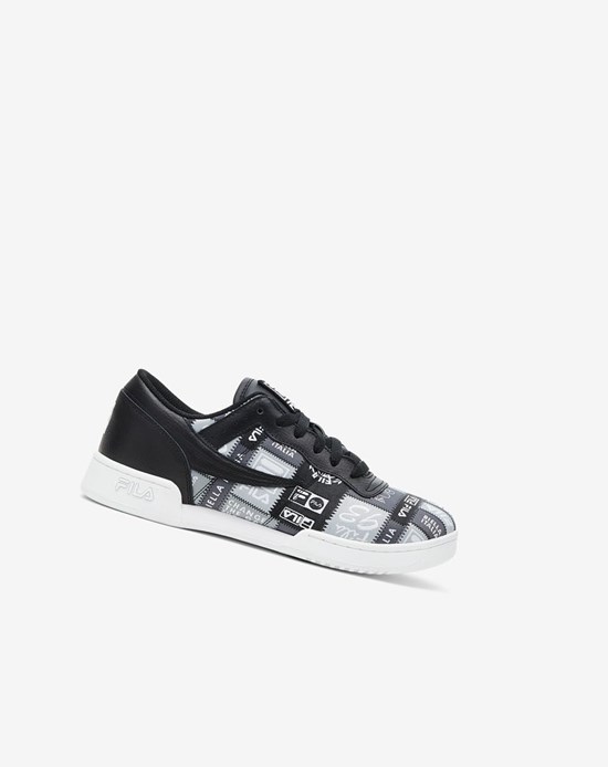Fila Original Fitness Patchwork Sneakers Negros Blancos | 710923-FPU