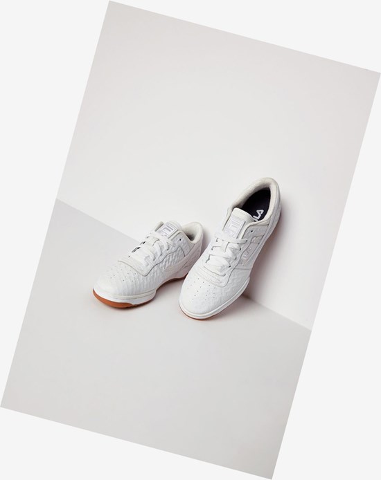 Fila Original Fitness Small Logos Tenis Shoes Wht/Wht/Gum | 627938-FKW