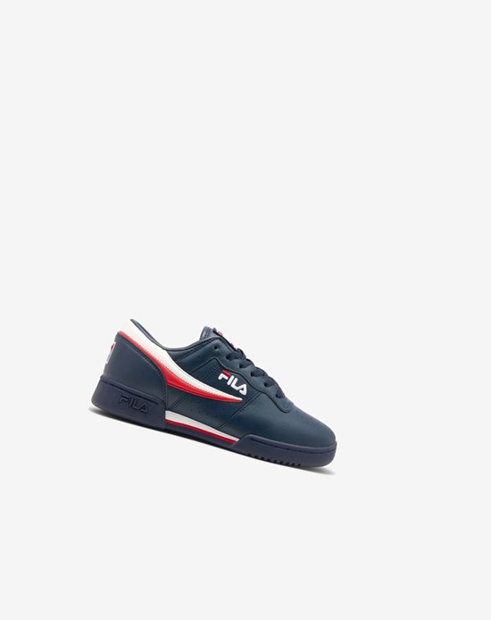 Fila Original Fitness Sneakers Azul Marino Blancos Rojos | 928160-HTQ