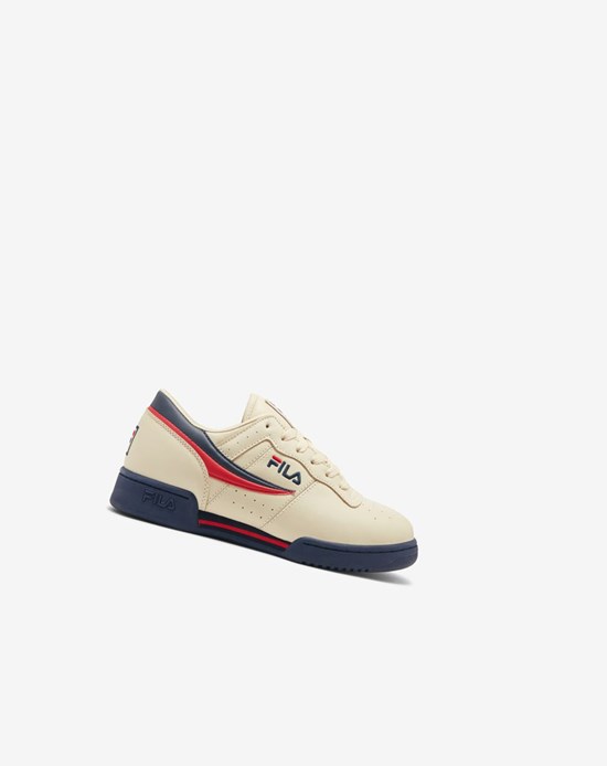 Fila Original Fitness Sneakers Creme Rojos | 418972-IDE
