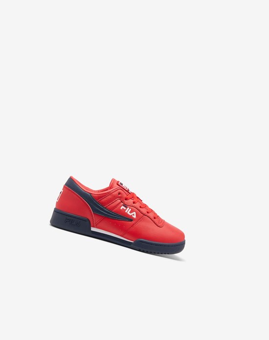 Fila Original Fitness Sneakers Rojos Azul Marino Blancos | 147369-AJH