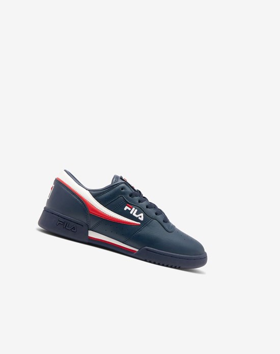 Fila Original Fitness Tenis Shoes Azul Marino Blancos Rojos | 816342-UGR