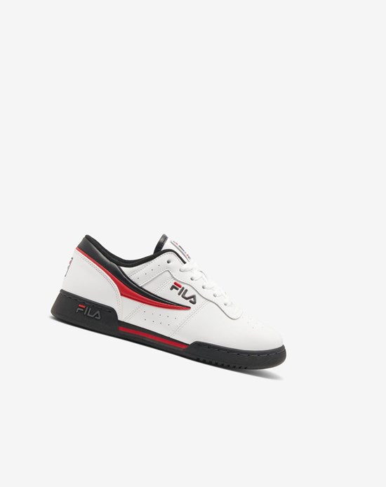 Fila Original Fitness Tenis Shoes Blancos Negros Rojos | 572841-JBQ