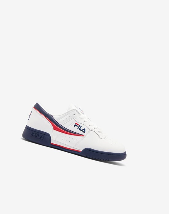 Fila Original Fitness Tenis Shoes Blancos Azul Marino Rojos | 704132-LPX