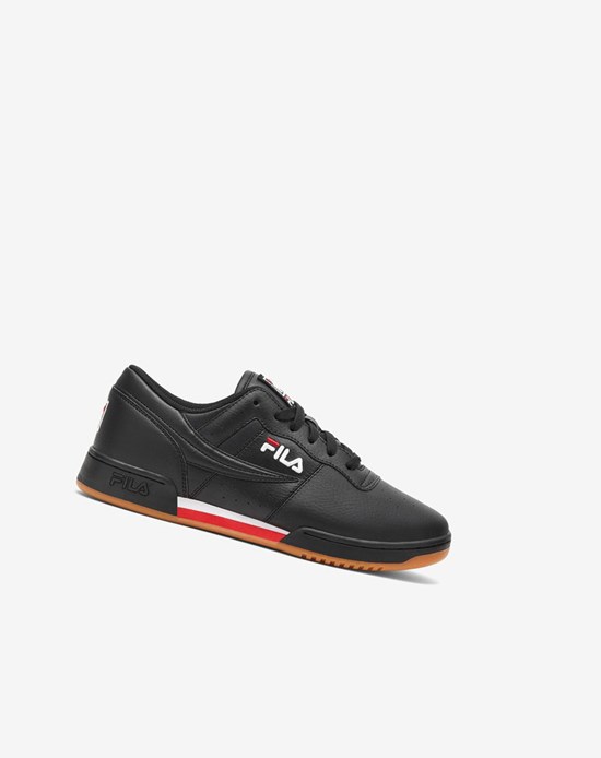 Fila Original Fitness Tenis Shoes Negros Rojos Blancos | 625014-AXL