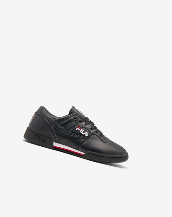 Fila Original Fitness Tenis Shoes Negros Blancos Rojos | 835719-SDH