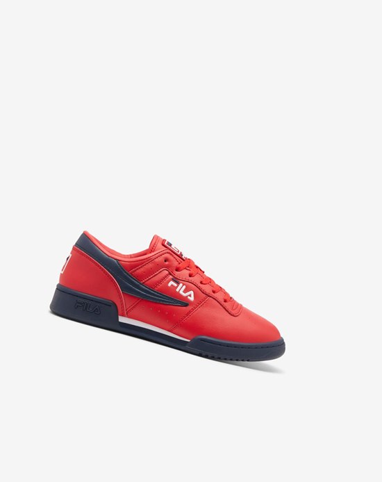 Fila Original Fitness Tenis Shoes Rojos Azul Marino Blancos | 074932-YUD