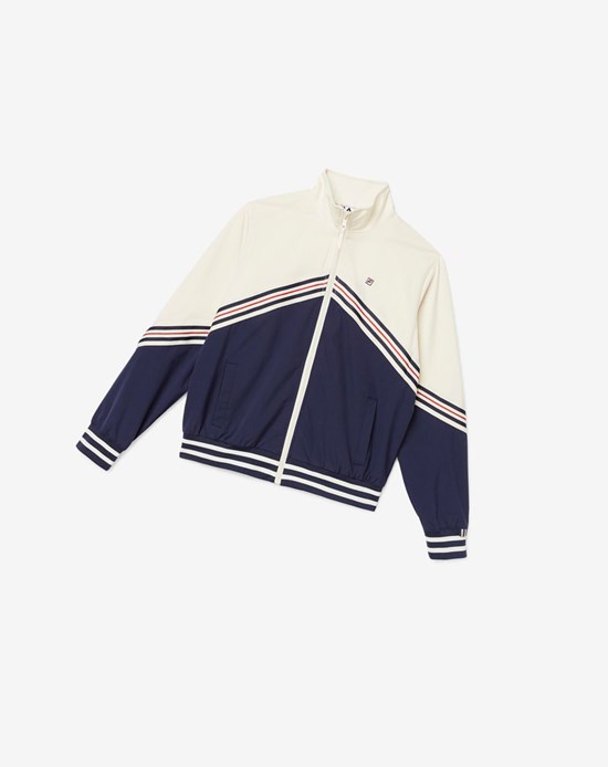 Fila Ornelia Pista Jacket Blancos | 876530-LYF