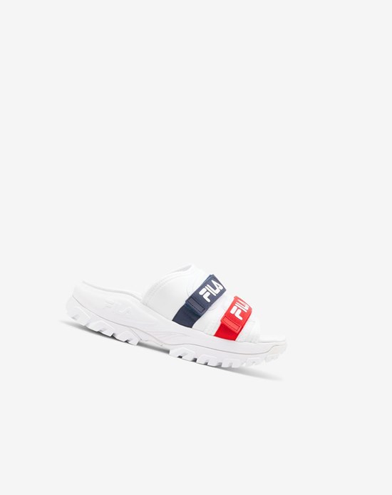Fila Outdoor Chanclas Chanclas Sandals Blancos Azul Marino Rojos | 730482-SLG