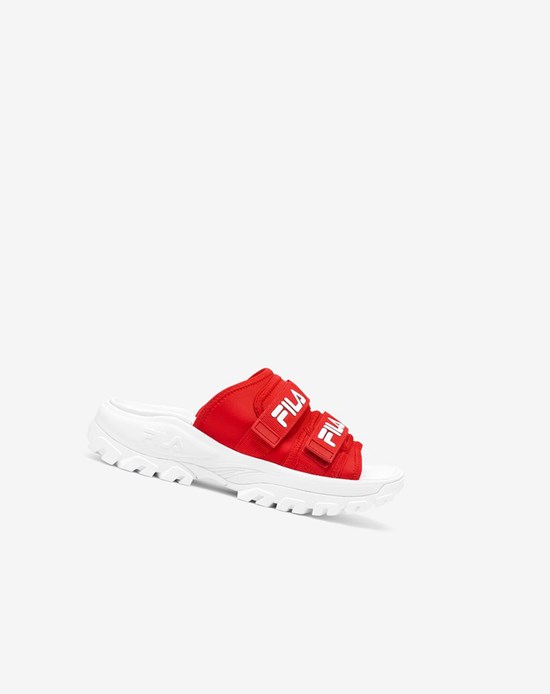 Fila Outdoor Chanclas Chanclas Sandals Rojos Blancos Blancos | 069712-NEG