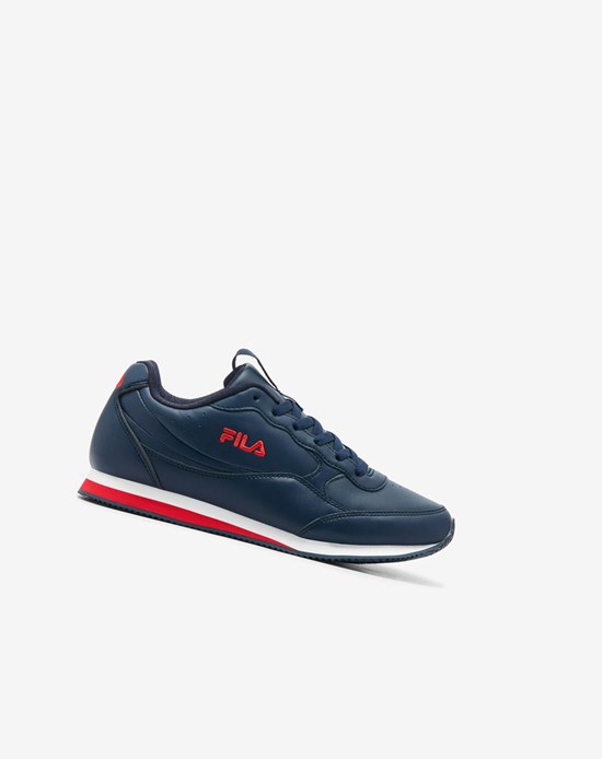 Fila Panzia Tenis Shoes Azul Marino Rojos Blancos | 683510-PWF
