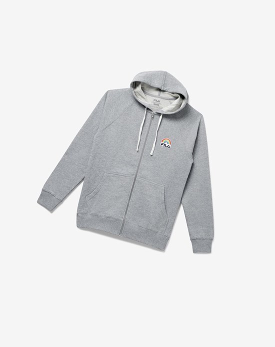 Fila Paper X Fila | Archer Hoodie Grises Claro | 742608-CND