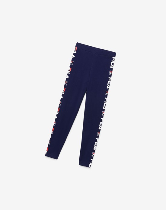 Fila Parma Legging Blancos Rojos | 209158-UJA