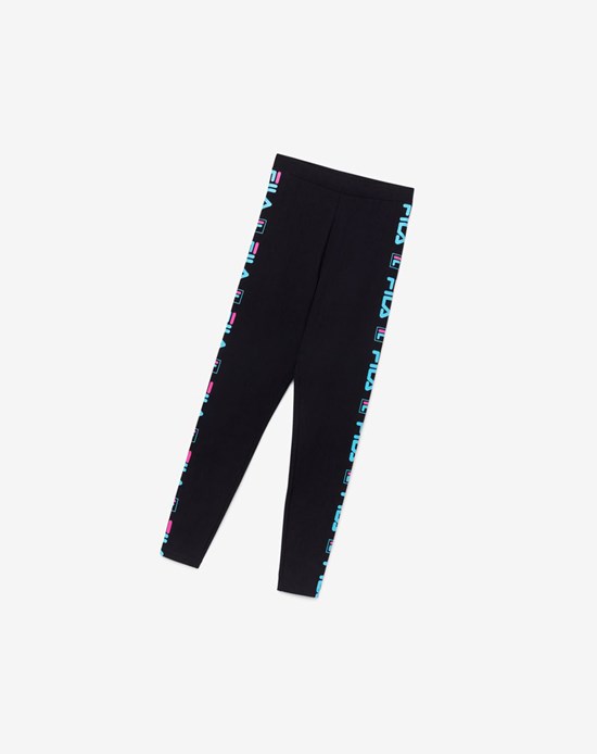 Fila Parma Legging Negros Azules Rosas | 391682-CYG