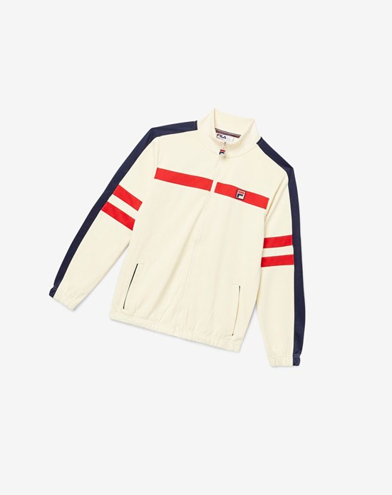 Fila Peridot Pista Jacket 272 Seed Pearl | 364159-NXB