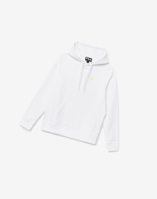 Fila Phoenix Hoodie Blancos Amarillos | 401837-RHC