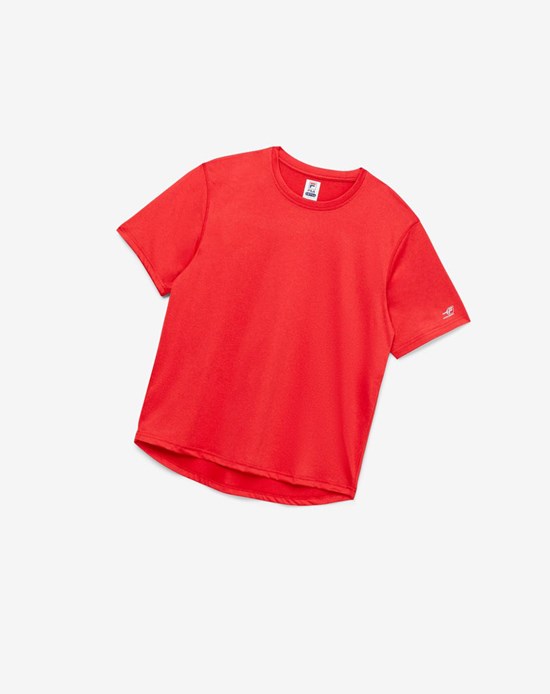 Fila Pickleball Scallop Hem Crew Rojos | 384025-GFT