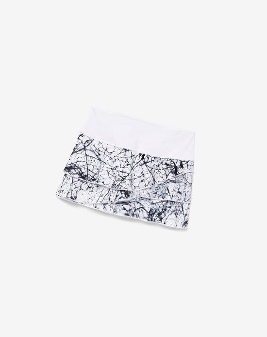 Fila Pickleball Tiered Printed Skort Blancos | 349526-QGA