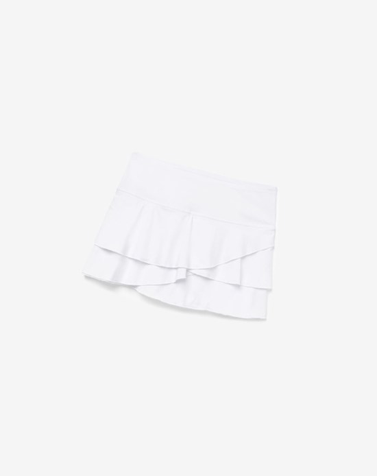 Fila Pickleball Tiered Printed Skort Blancos | 681957-LOW