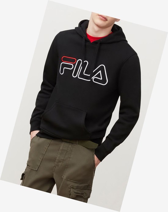 Fila Prati Hoodie Negros Rojos Blancos | 026741-CIP