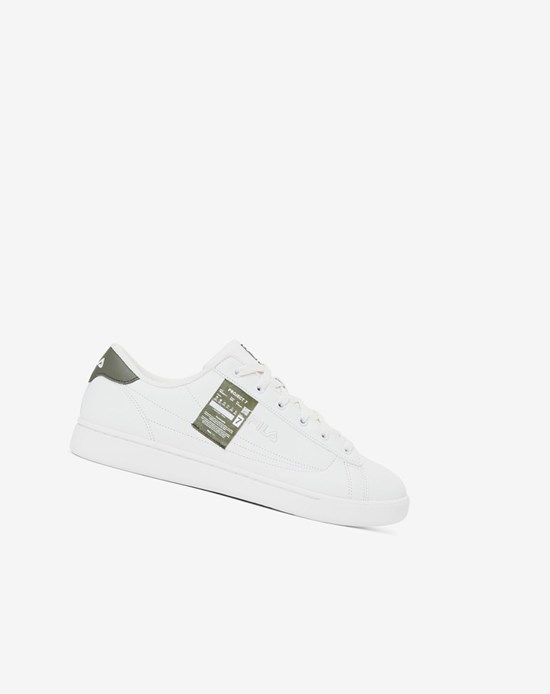 Fila Project 7 Court Ace Tenis Shoes Blancos Blancos Verdes | 751904-COS