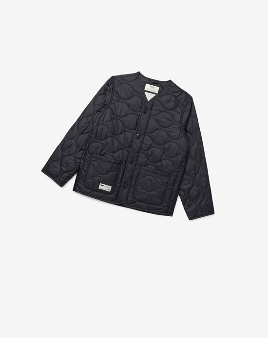 Fila Project 7 Ligeros Acolchado Jacket Negros | 048527-WES