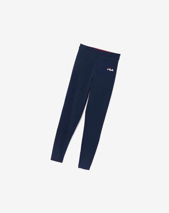 Fila Rathi High Waisted Legging Azul Marino Blancos Rojos | 576280-XQR